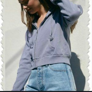 Cropped brandy Melville hoodie